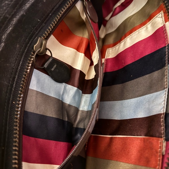 Coach Black Leather Satchel with Gold Hardware - Picture 9 of 11